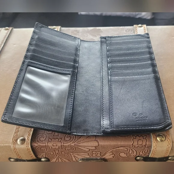 Gucci Navy Leather Wallet